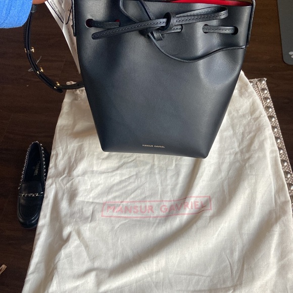 Mansur Gavriel Mini Black Bucket Bag - Authentic - NWT - Dustbag Included - Picture 4 of 6